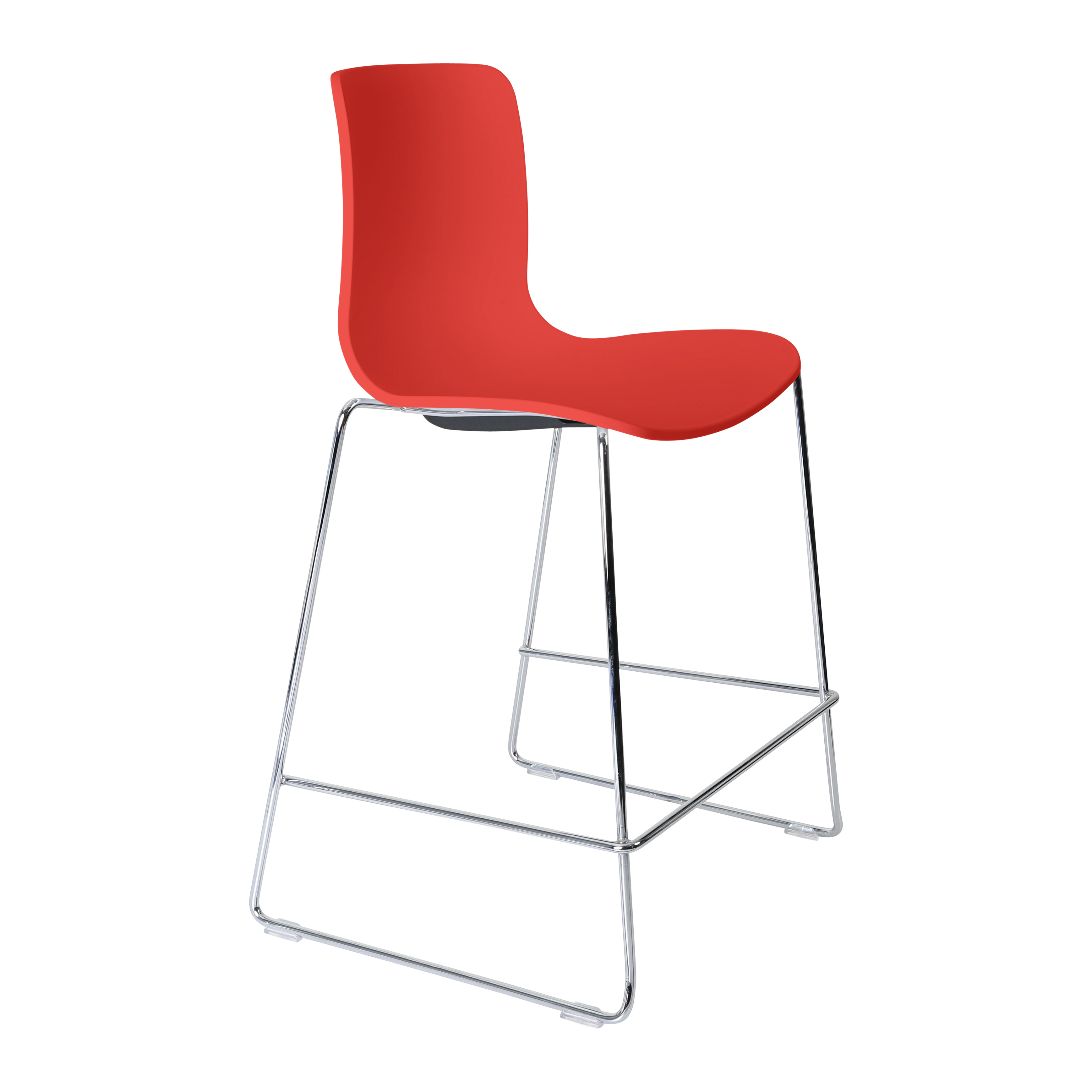 Acti Stool (Red / Stool Sled Base)